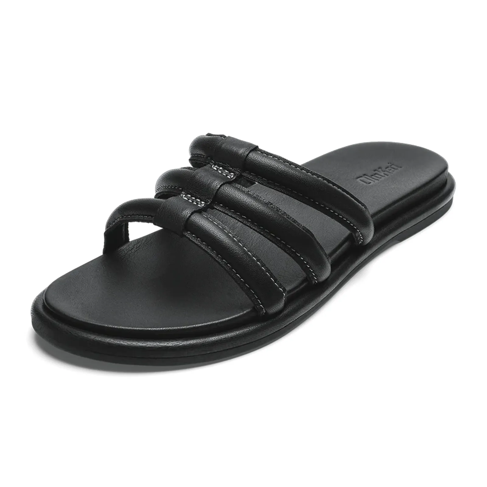 Olukai Tiare Slide Sandal (Women) - Black