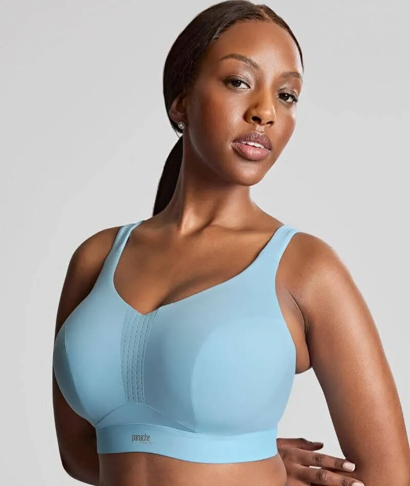 Panache Sport Endurance Ultra Perform Non Padded Underwire Sports Bra - Sky Blue