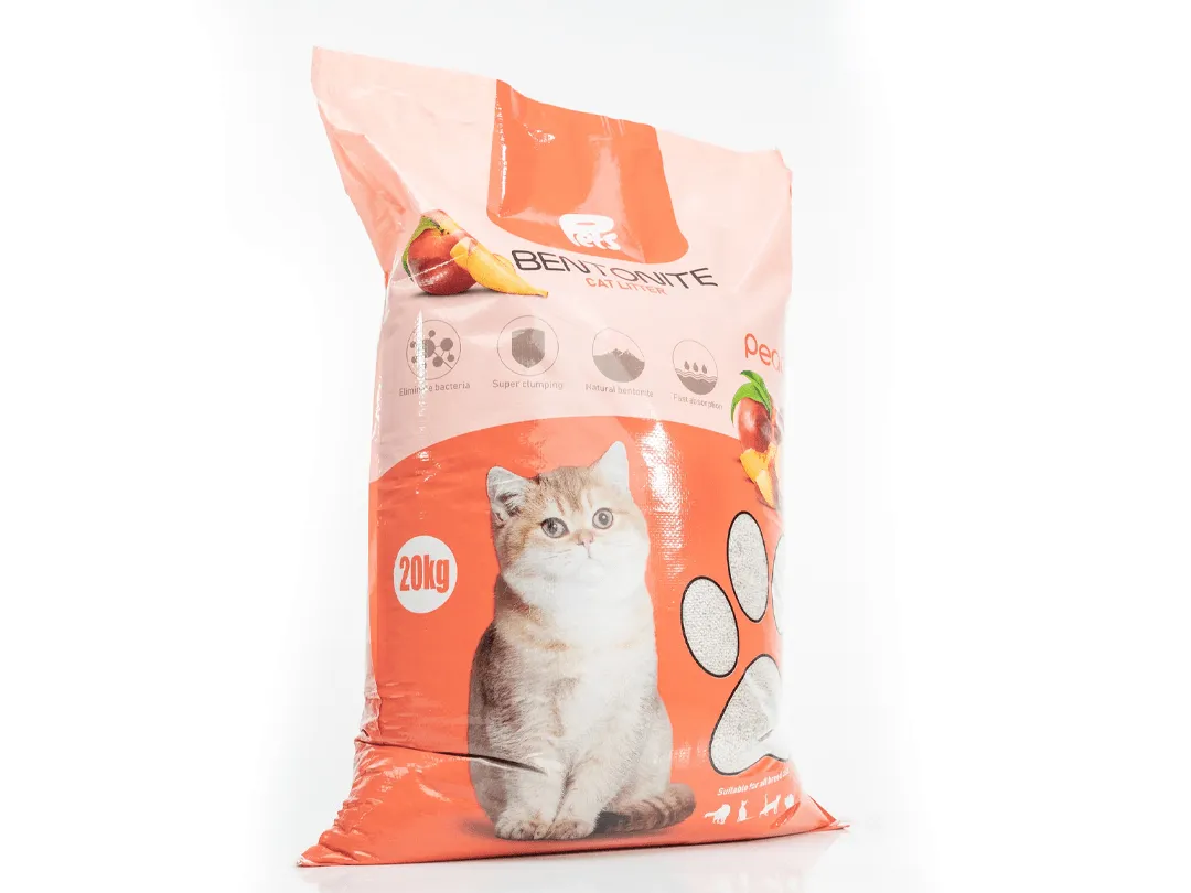 Pets Bentonite Cat Litter with Peach Scent  20kg