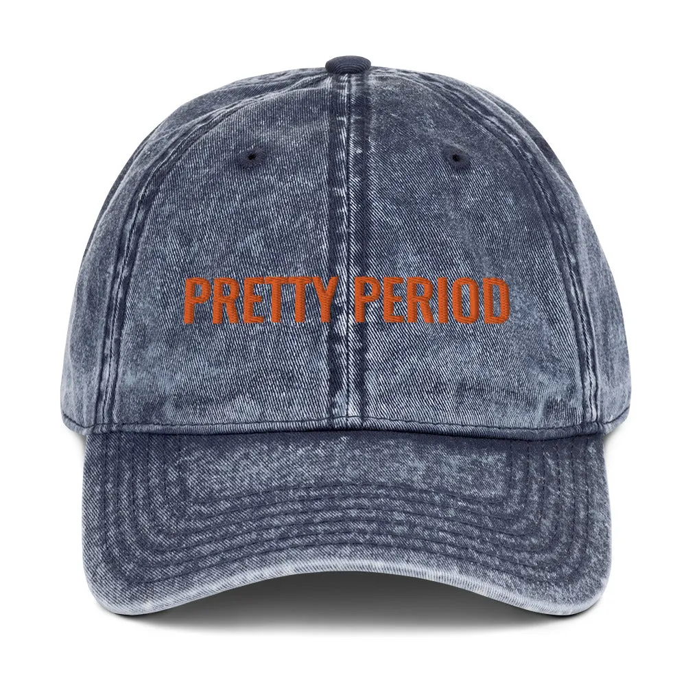 Pretty Period Hat- Blue Denim