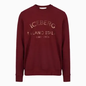 Print Logo Sweat Shirt (Maroon) - I23E05D63174735