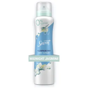 Secret Dry Spray Aluminum Free Deodorant for Women, Midnight Jasmine, 4.1 oz