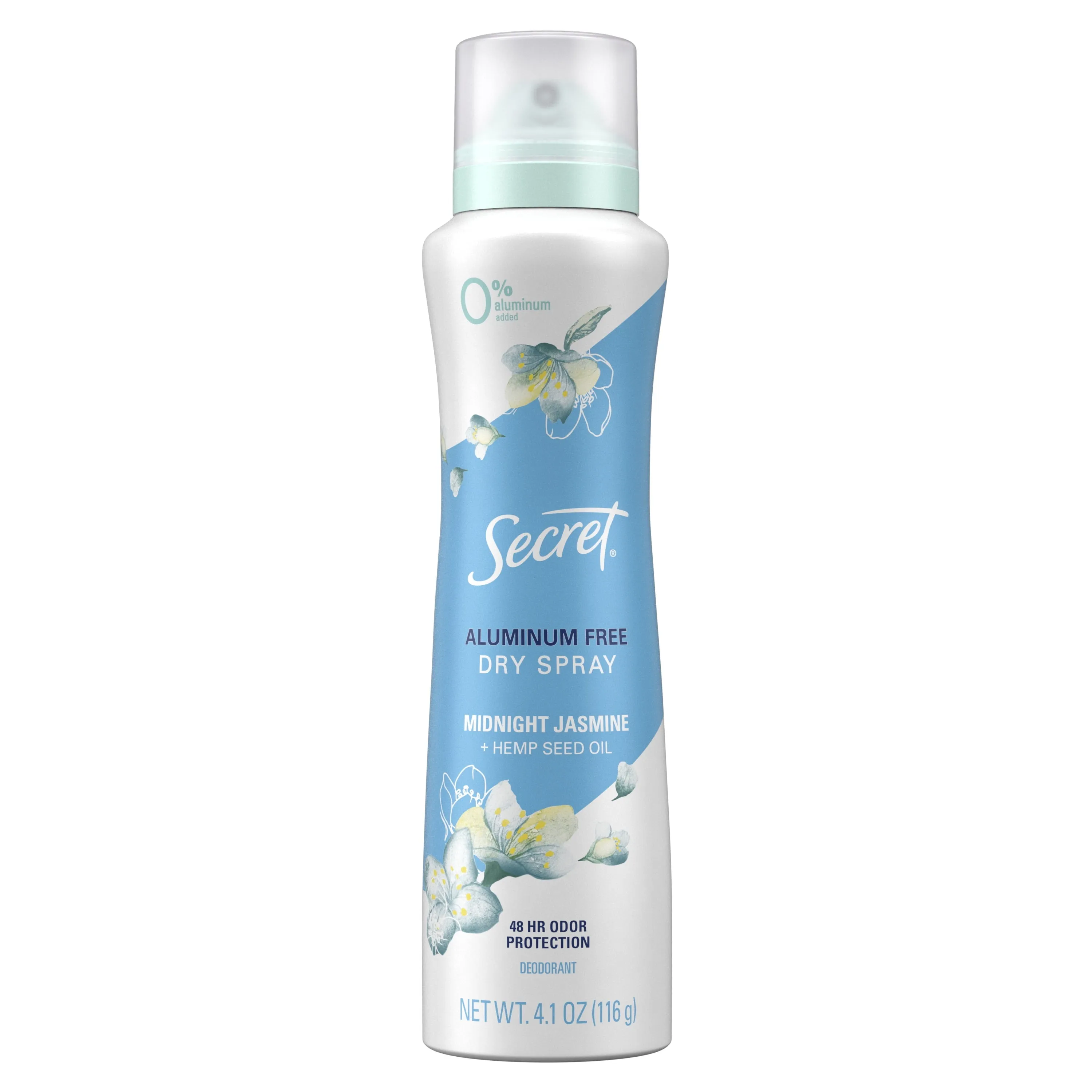 Secret Dry Spray Aluminum Free Deodorant for Women, Midnight Jasmine, 4.1 oz