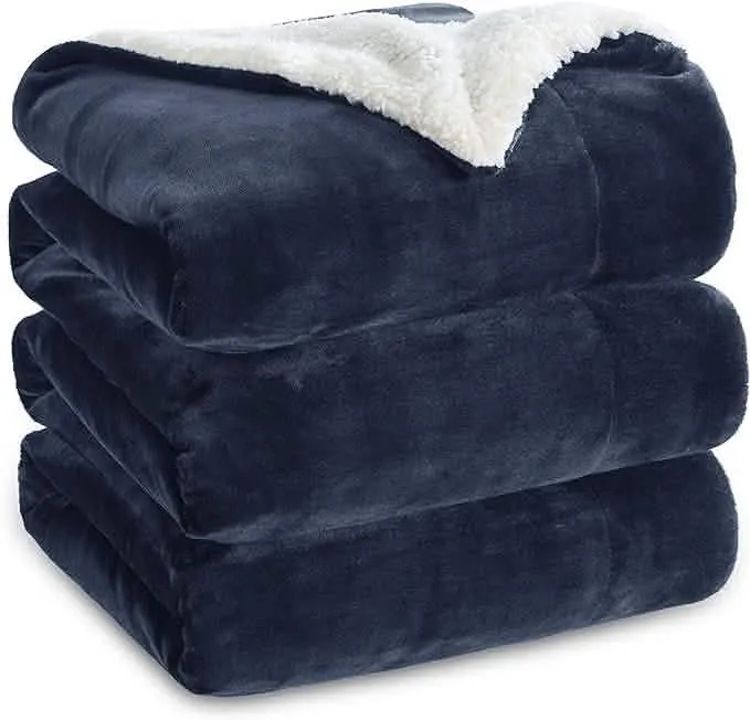 Sherpa and Fleece Reversible Blanket