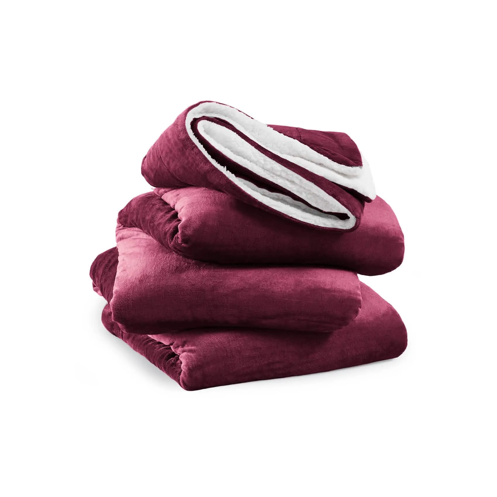 Sherpa and Fleece Reversible Blanket