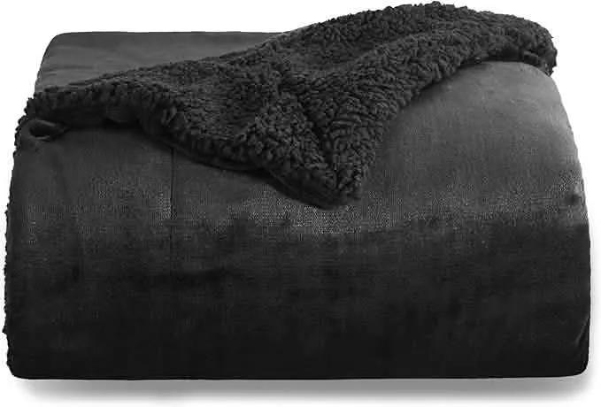 Sherpa and Fleece Reversible Blanket