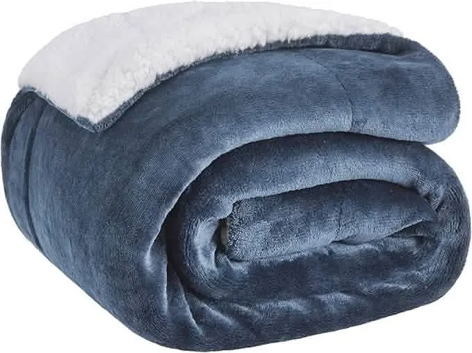 Sherpa and Fleece Reversible Blanket