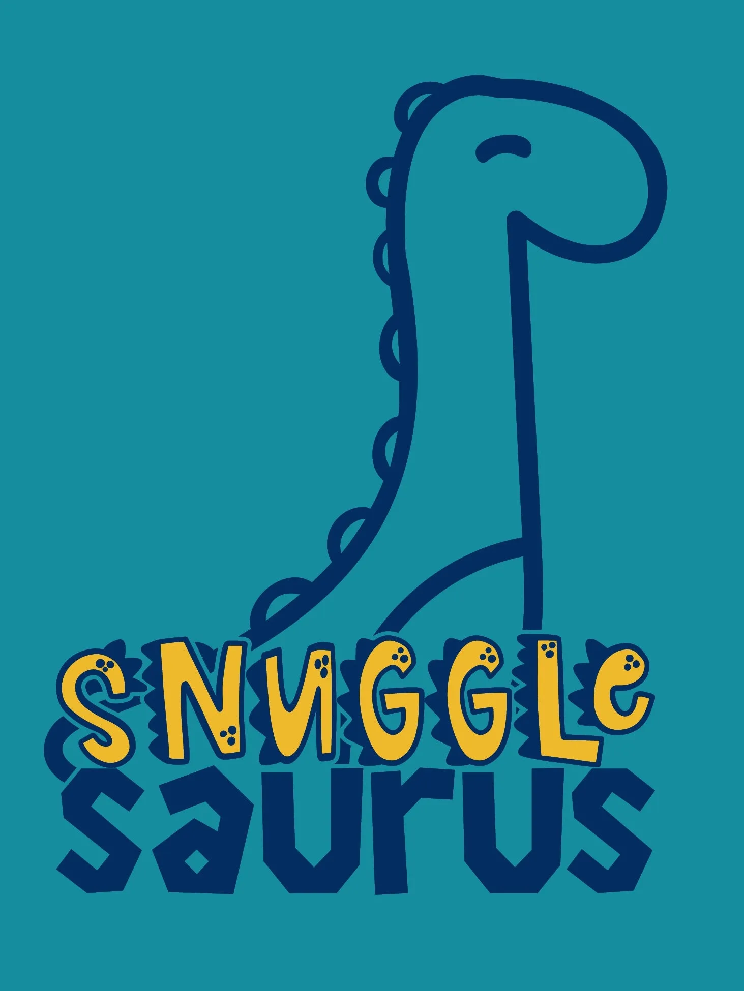 Snuggle Saurus Dog Tank | Custom Vinyl Print