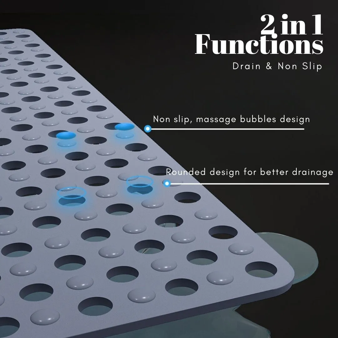 Suction Non-Slip Bath Mat Beige