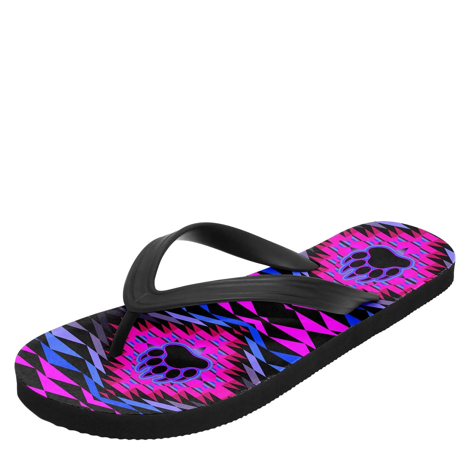 Sunset Bearpaw Blanket Pink Flip Flops