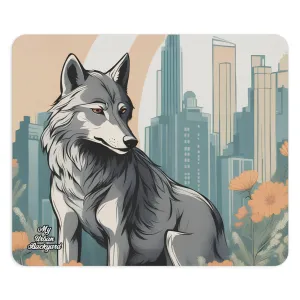 Urban Wolf, Computer Mouse Pad - for Home or Office