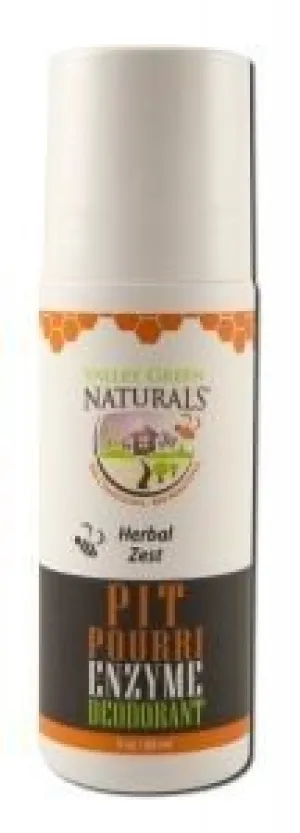 Valley Green Naturals Pit Pouri! Natural Enzyme Deodorant 3 oz Roll-on