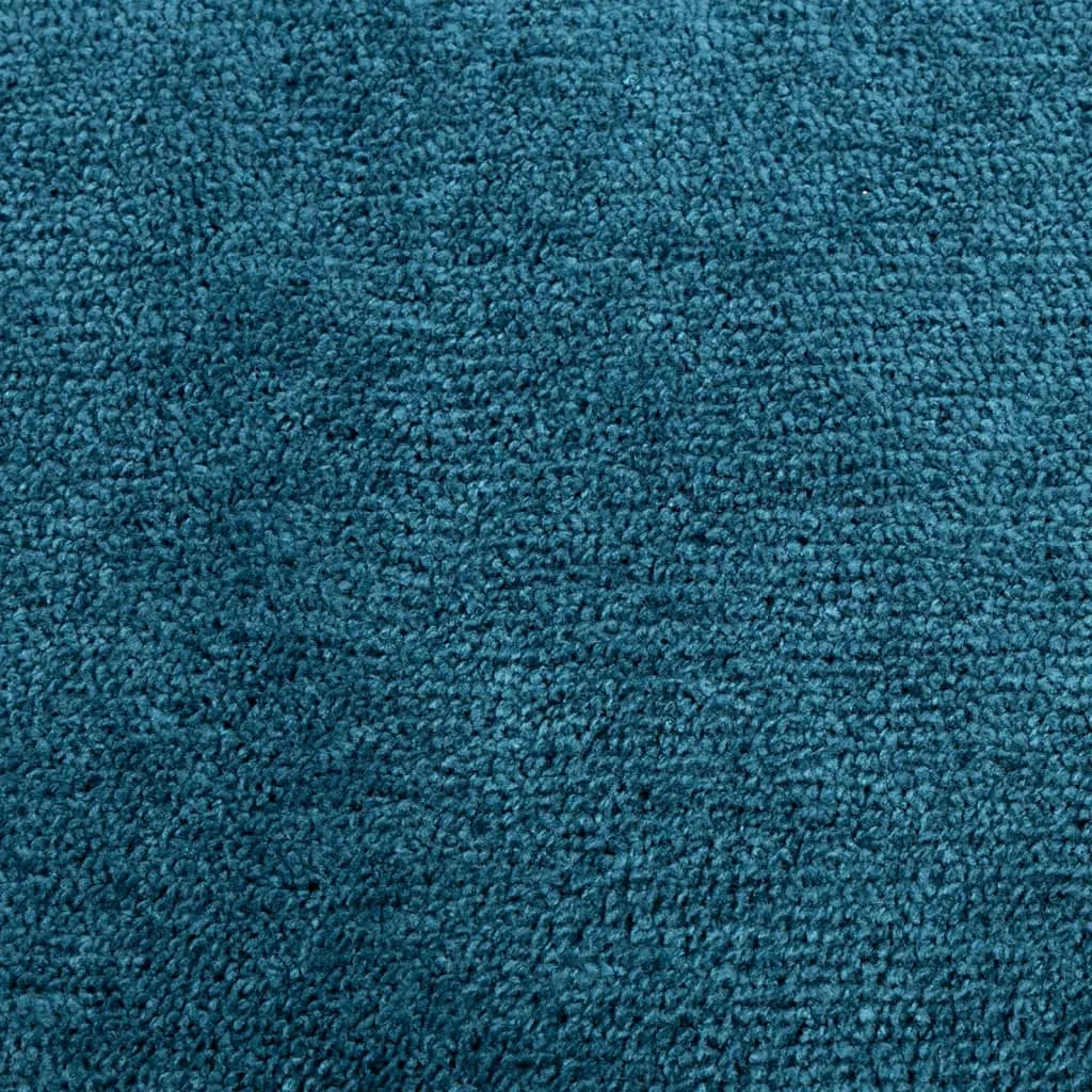 vidaXL Turquoise OVIEDO Short Pile Rug - Plush 200x200 cm Area Rug for Home Decor, Soft & Durable