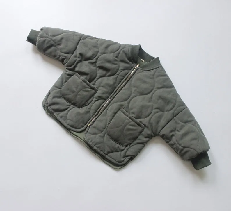 Warm Padded Front-Pocket Jacket