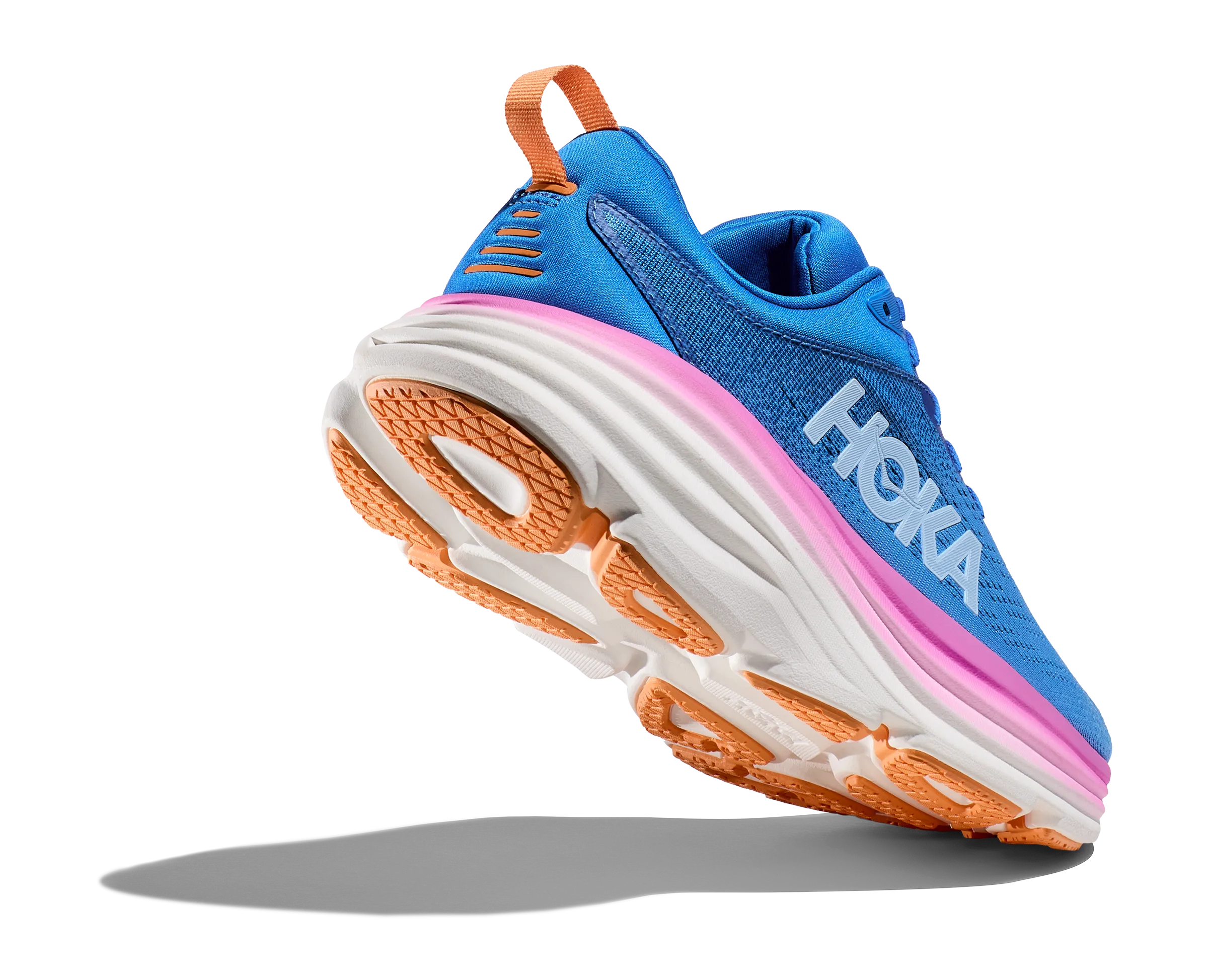 Women's Hoka Bondi 8 Color: Coastal Sky / All Aboard