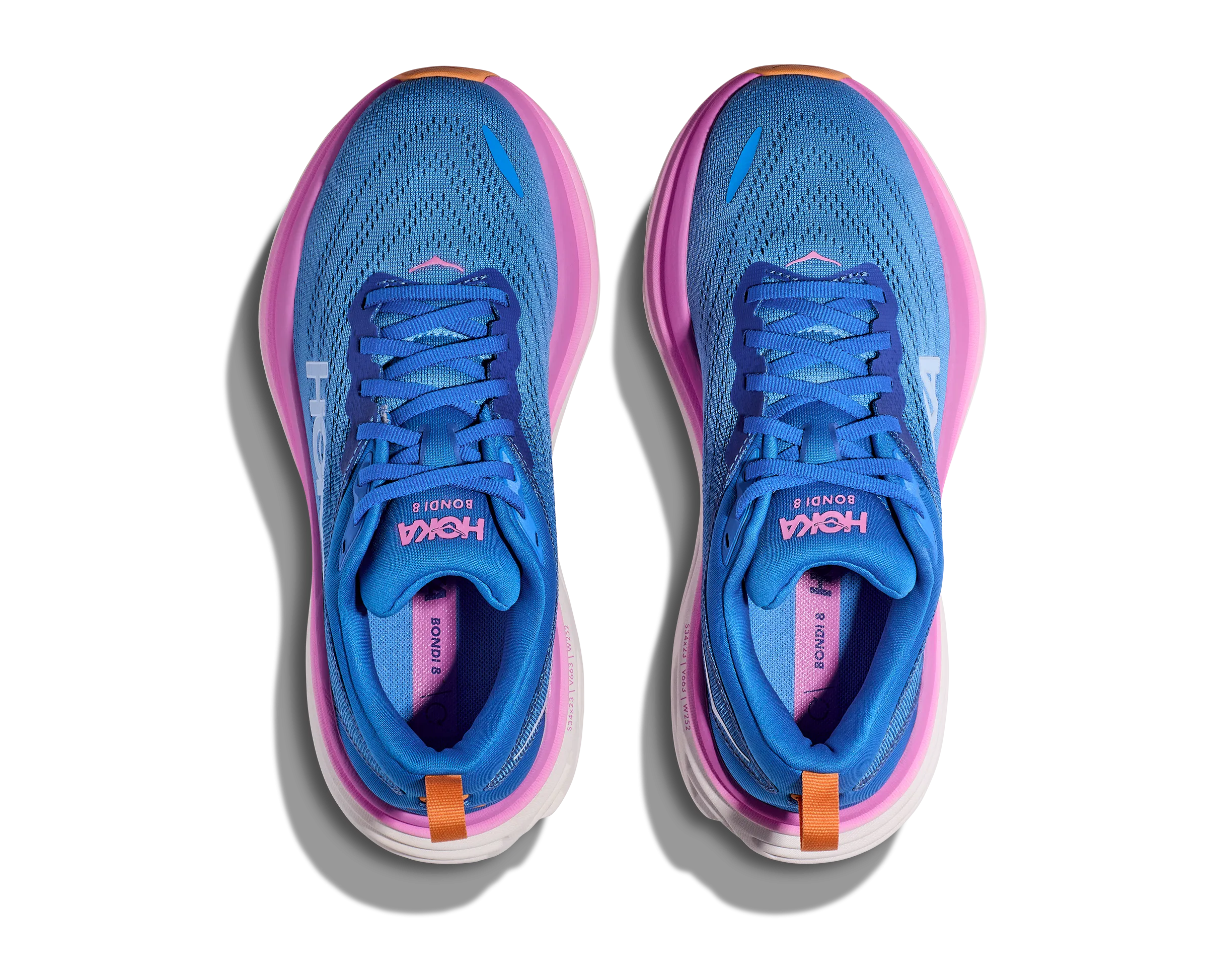 Women's Hoka Bondi 8 Color: Coastal Sky / All Aboard