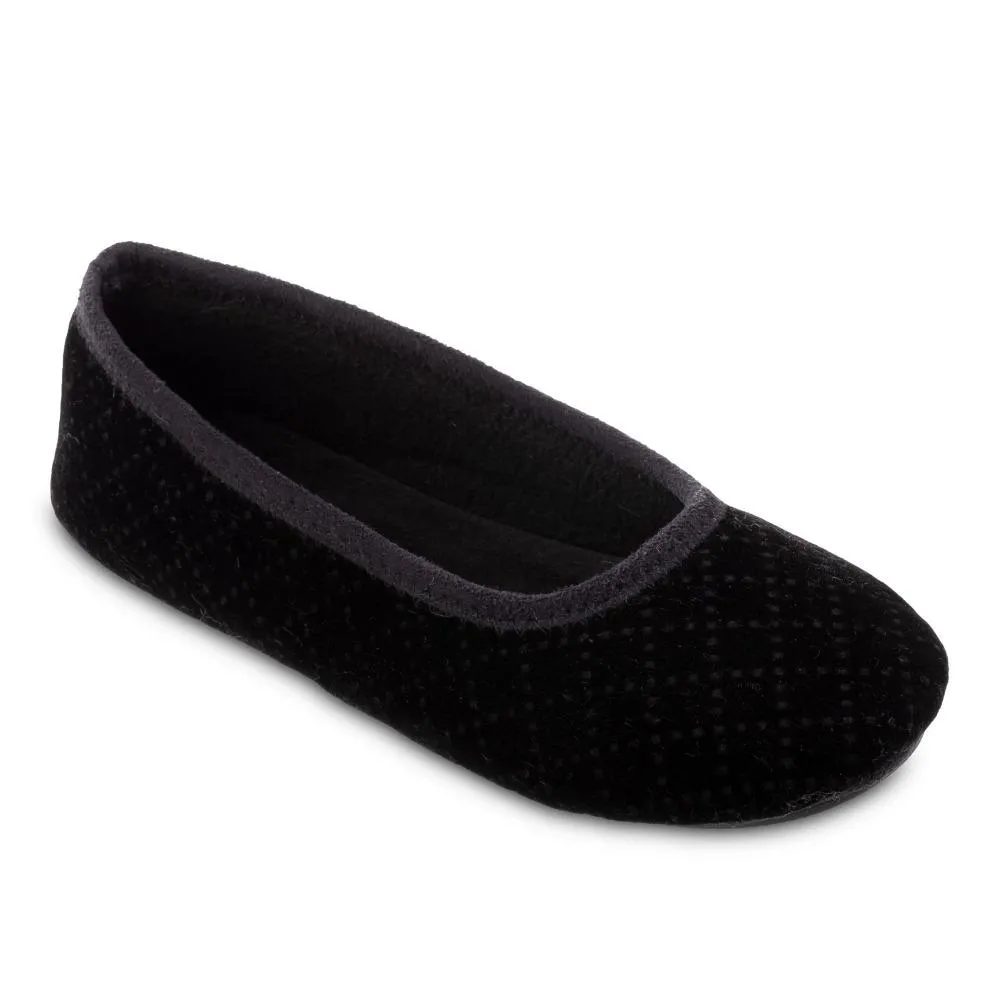 Women's Velour Sabrine Ballerina Slippers