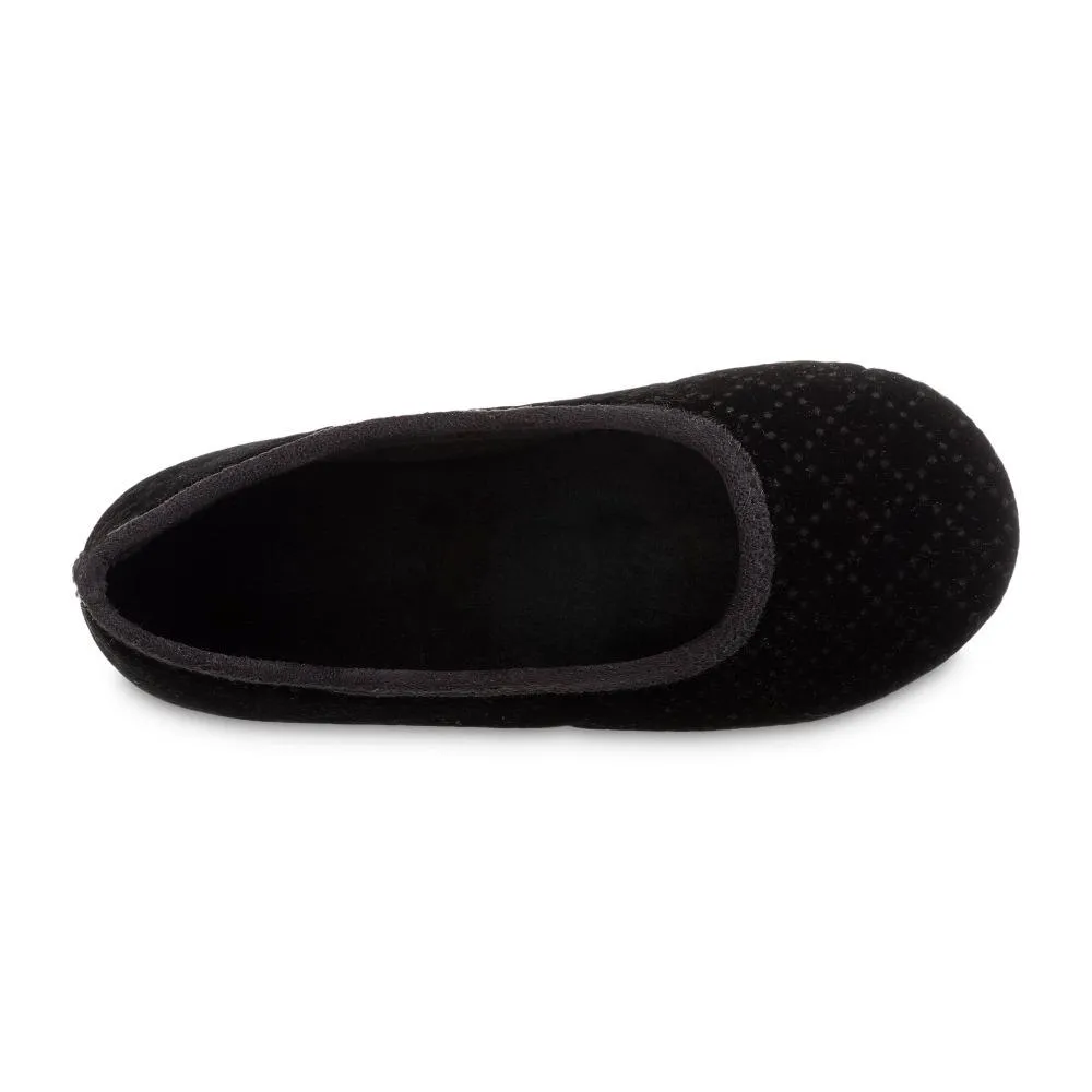 Women's Velour Sabrine Ballerina Slippers