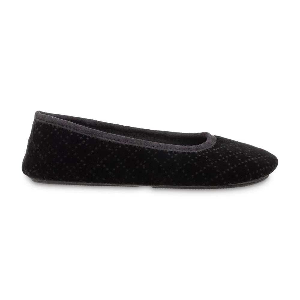 Women's Velour Sabrine Ballerina Slippers