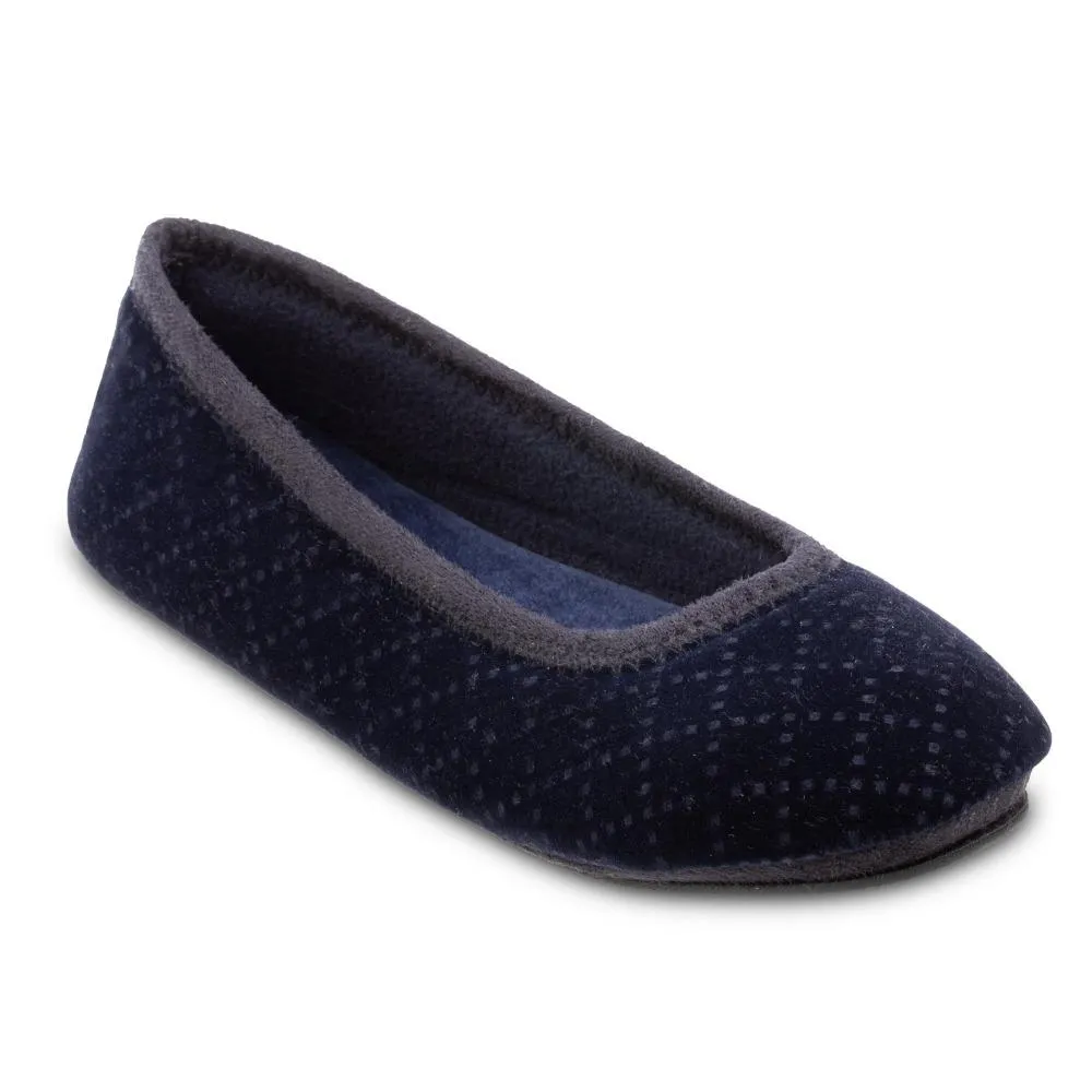 Women's Velour Sabrine Ballerina Slippers