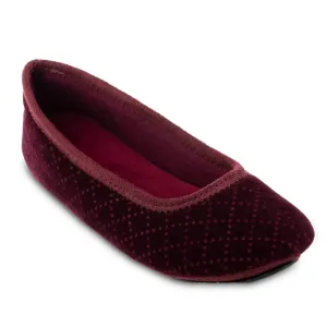 Women's Velour Sabrine Ballerina Slippers