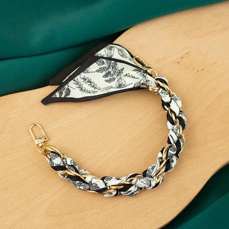 Woven Silk Scarf Mobile Bracelet